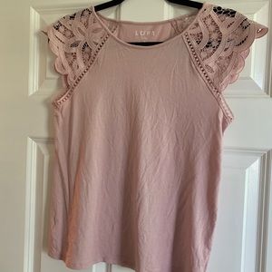 Barely worn light mauve Loft top